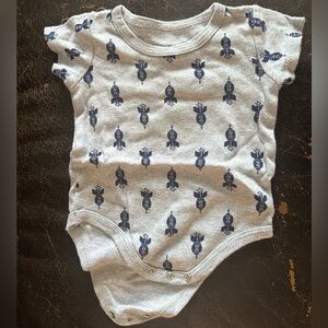 Adorable Gray and Navy Kids Bodysuit
